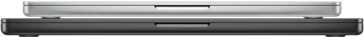 جهاز MacBook Pro مقاس 14 إنش، لون فضي، مغلق، جهاز MacBook Pro مقاس 16 إنش، لون أسود فلكي، مغلق