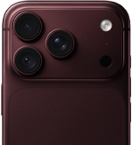 جهاز iPhone 18 Pro بلون عنّابي، يعرض كاميرا رئيسية 48MP مع فتحة عدسة متغيرة