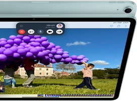iPad Air بكاميرا أمامية واسعة للغاية 12MP يعرض ميزة 